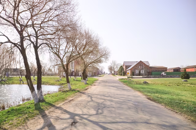 Въезд в агрогородок Алесино