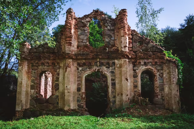 Остатки водяной мельницы Тресковщина